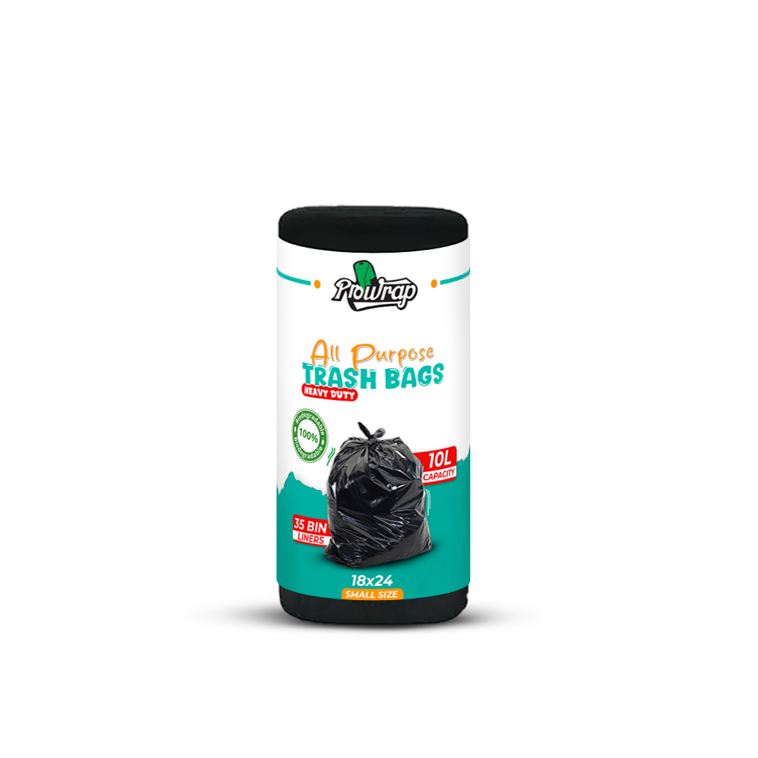 Prowrap Trash Bags – 18" x 24" Small