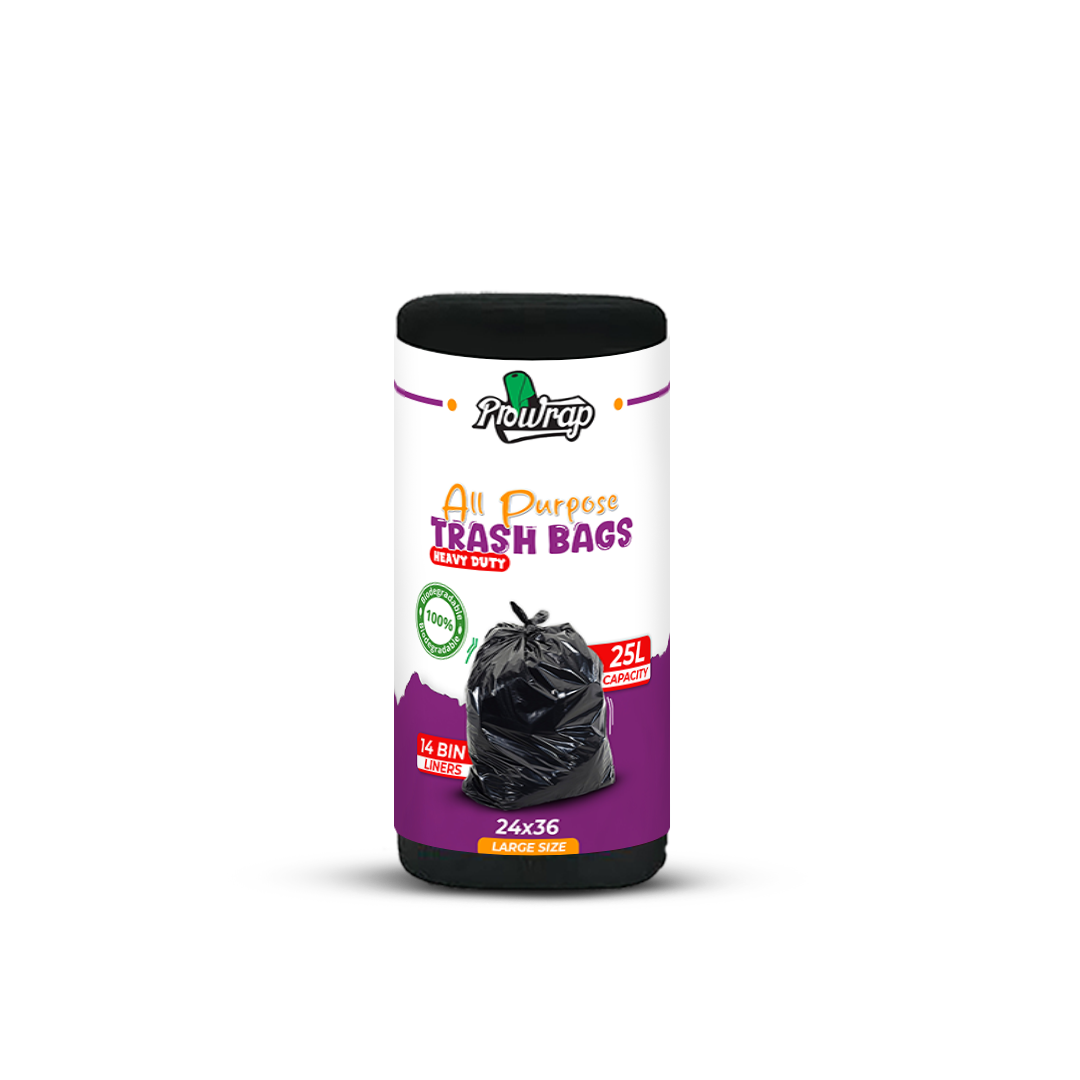 Prowrap Trash Bags – 24" x 36" Large