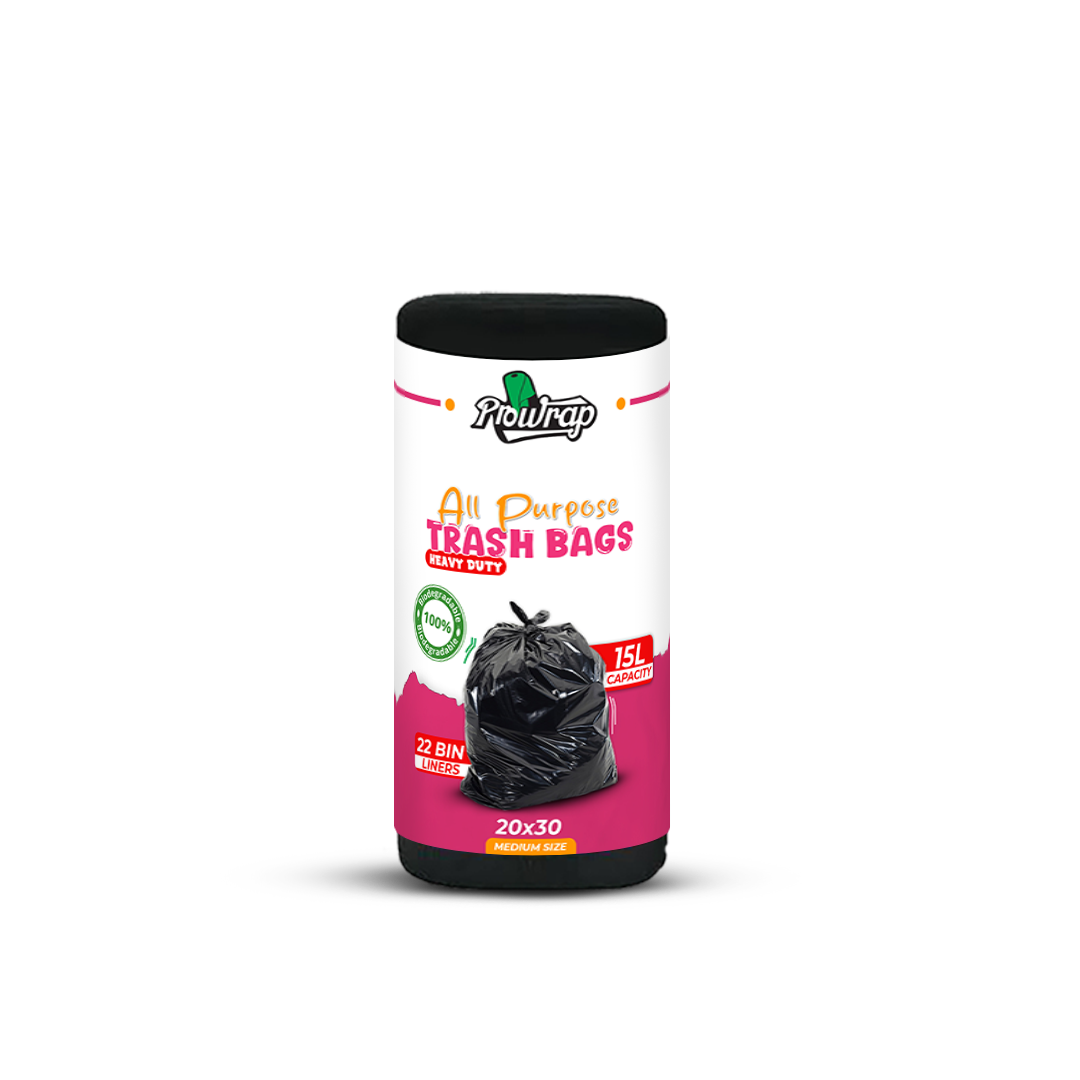 Prowrap Trash Bags – 20" x 30" Medium